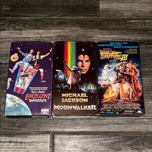 Vintage moviesVHS Bill & Ted’s Michael Jackson Back to future lot